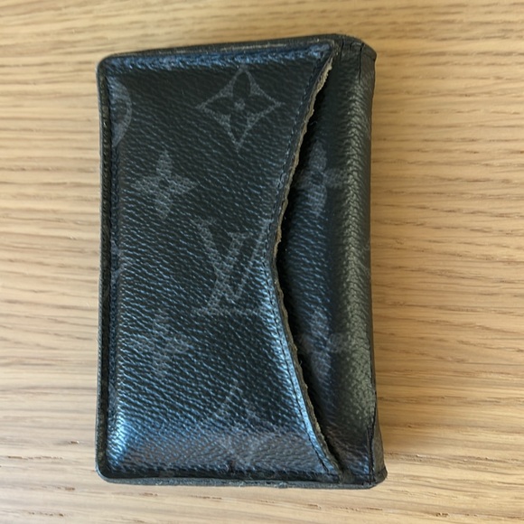 Men’s Louis Vuitton Wallet Pocket Organizer Grey Monogram Eclipse Canvas - Picture 2 of 6